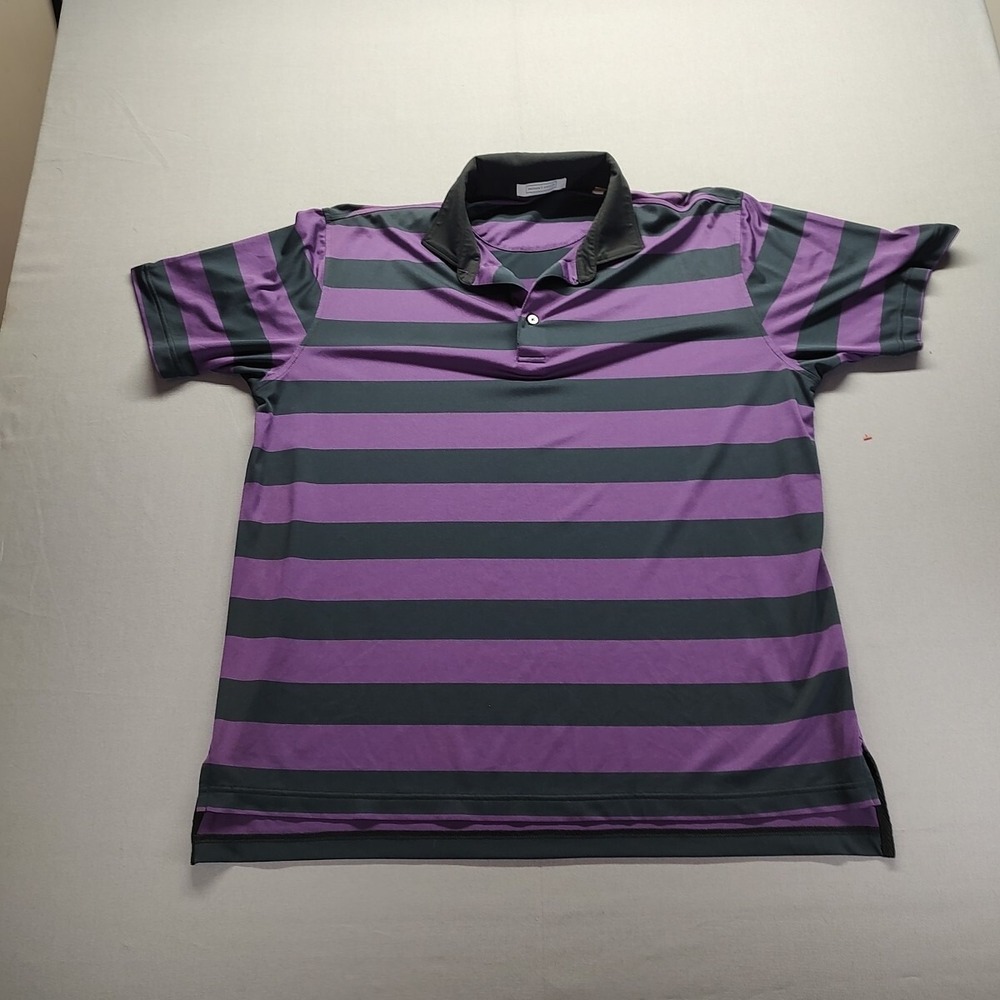 Private Estate Men's Polo Shirt‎ Purple And Black Size Large